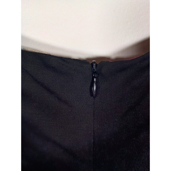 Boden Wrap Zip Drape Elbow Mesh Sleeves Midi Tencel Lined Stretch Black Size 8 R - Picture 4 of 7